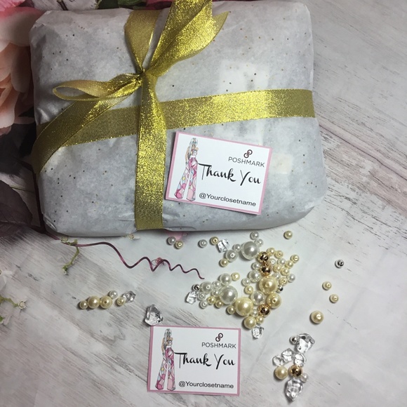 200ct  Thank You Customers Card / Retro  Palazo pants Packaging Insert Note - Picture 6 of 13